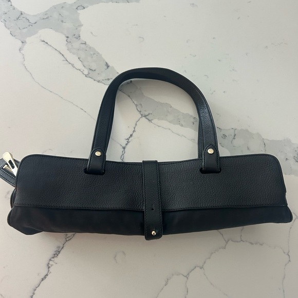 Burberry Black Leather and Canvas Tote 👜 - Picture 14 of 16